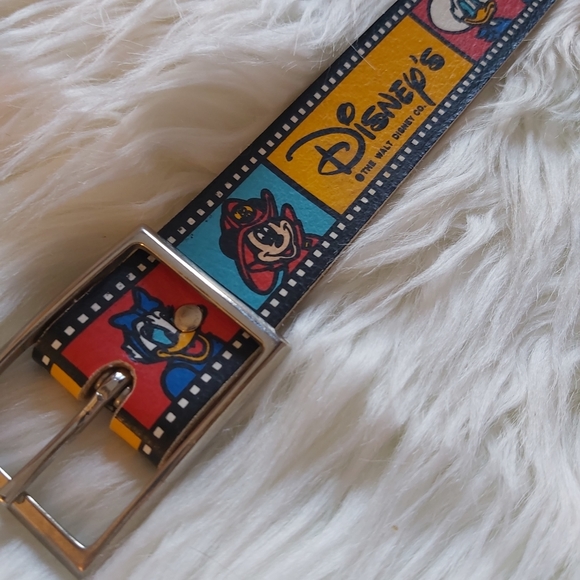 Disney Other - Vintage LEE Mickey & Friends Disney Leather belt